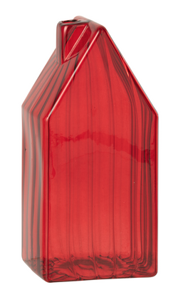 Szklany Domek Czerwony Prążki