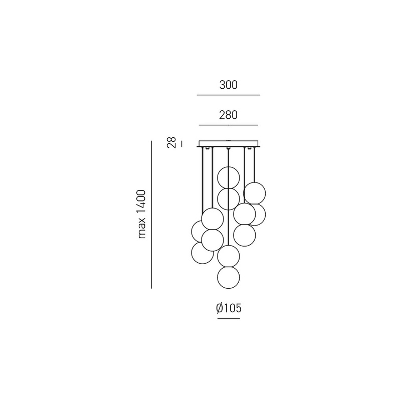 Lampa Sfera S/6