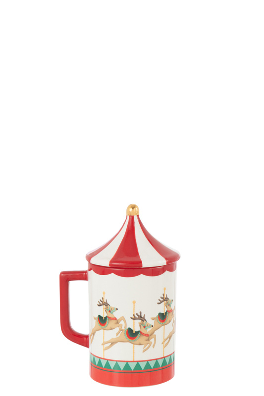 Kubek z pokrywką Karuzela