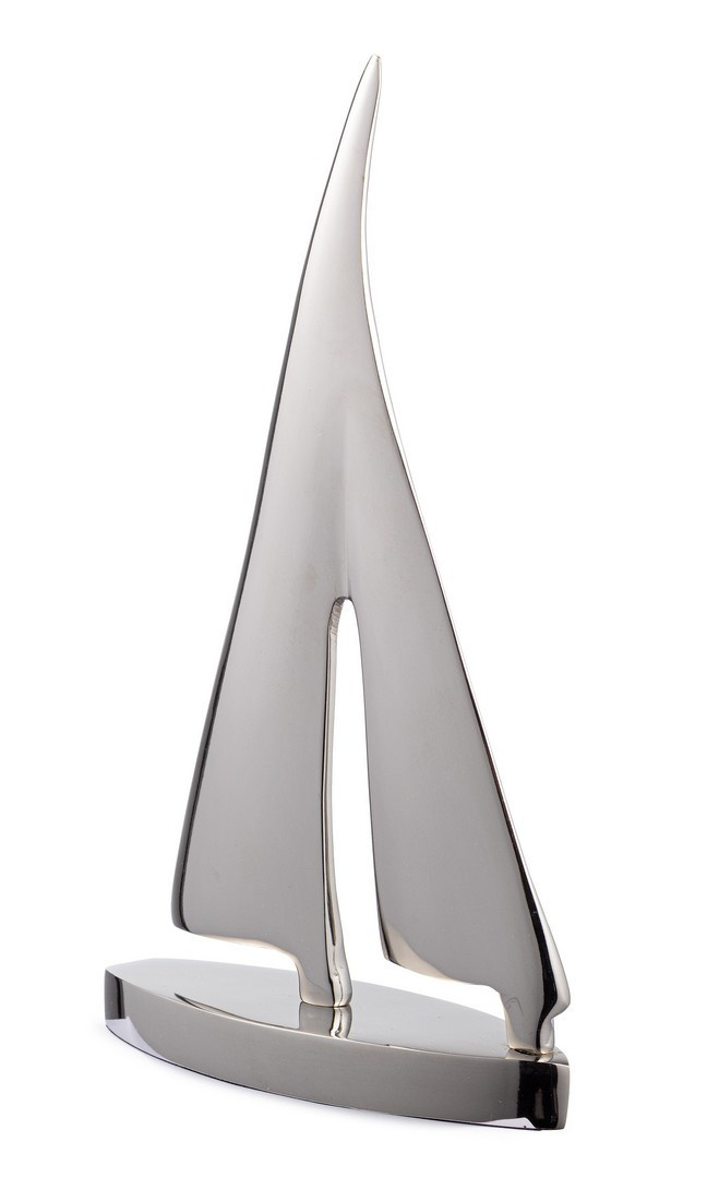 Dekoracja Silver Sailboat 