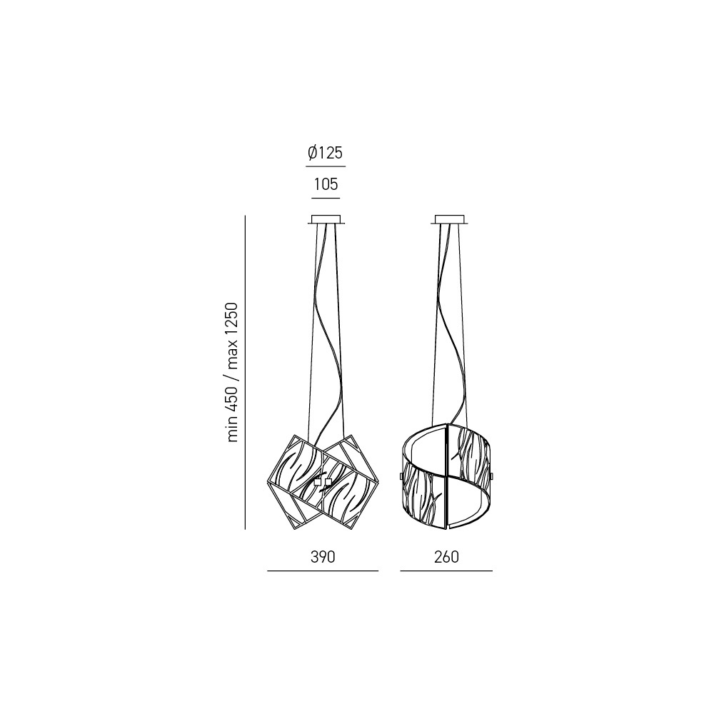 Lampa Agnese S/M