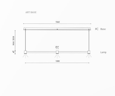 Lampa ART BASE 3