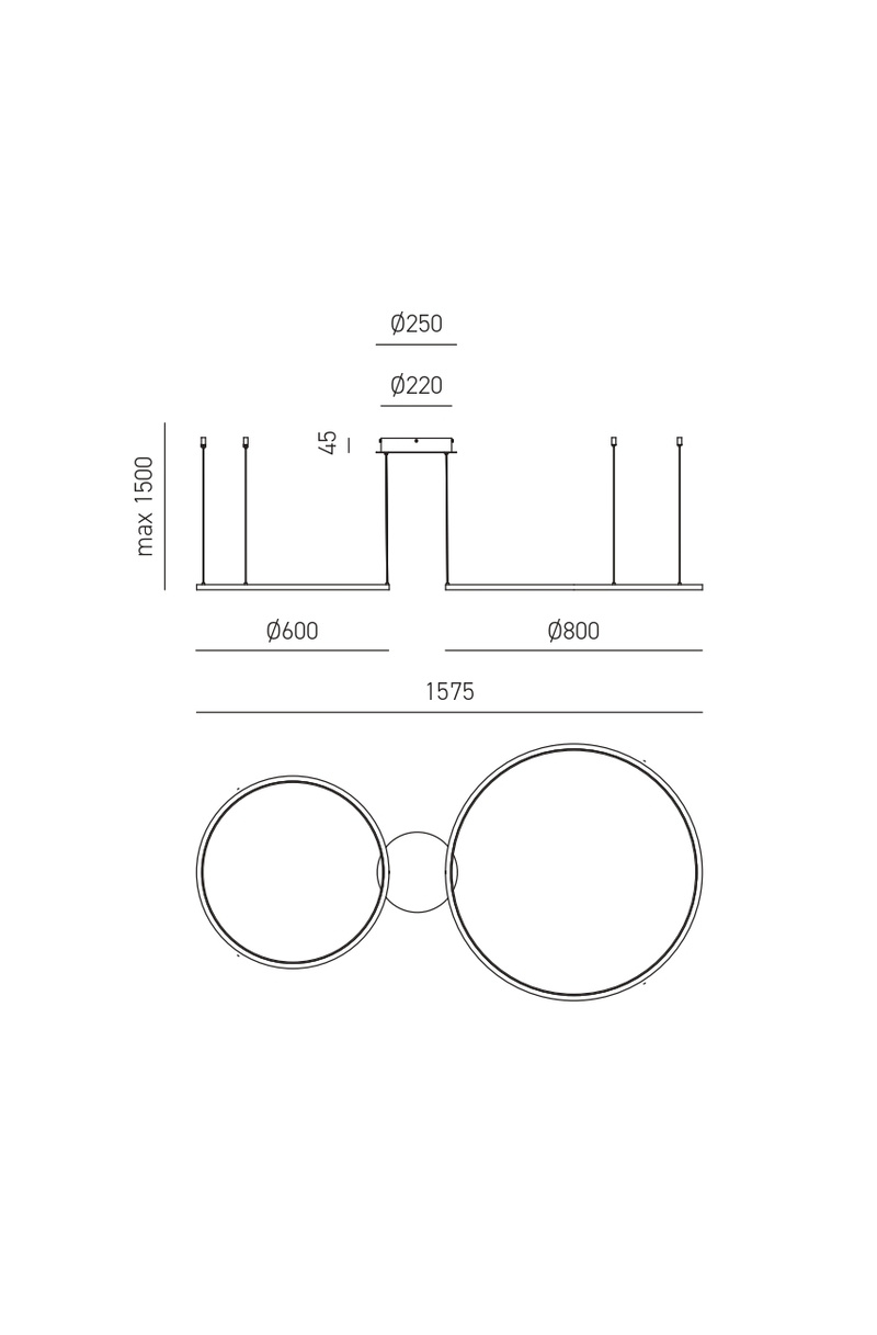 Lampa Erika S/2D