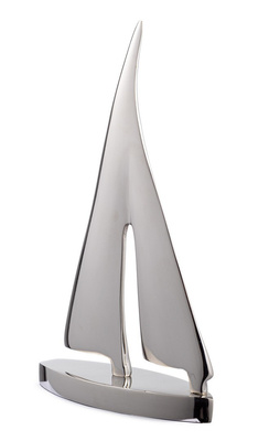Dekoracja Silver Sailboat 