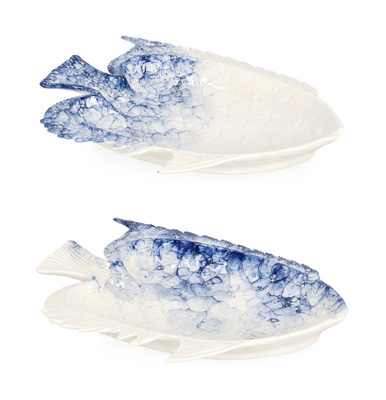 Talerz ozdobny Harvey Pesce niebieski