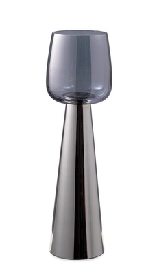 Świecznik Mythri Smoke srebrny