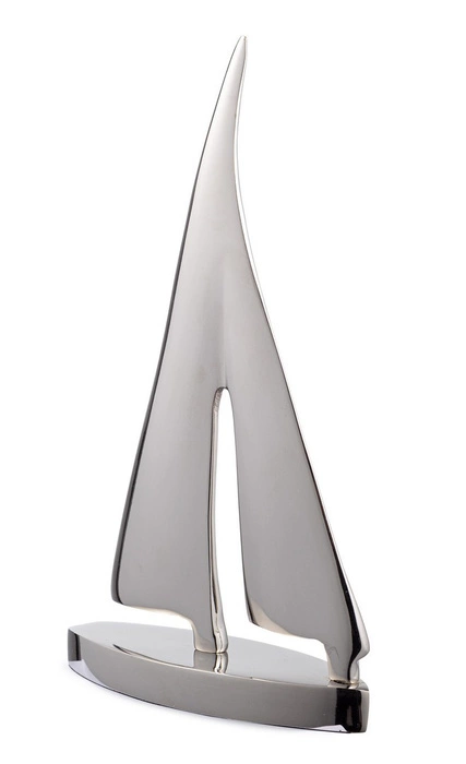 Dekoracja Silver Sailboat 